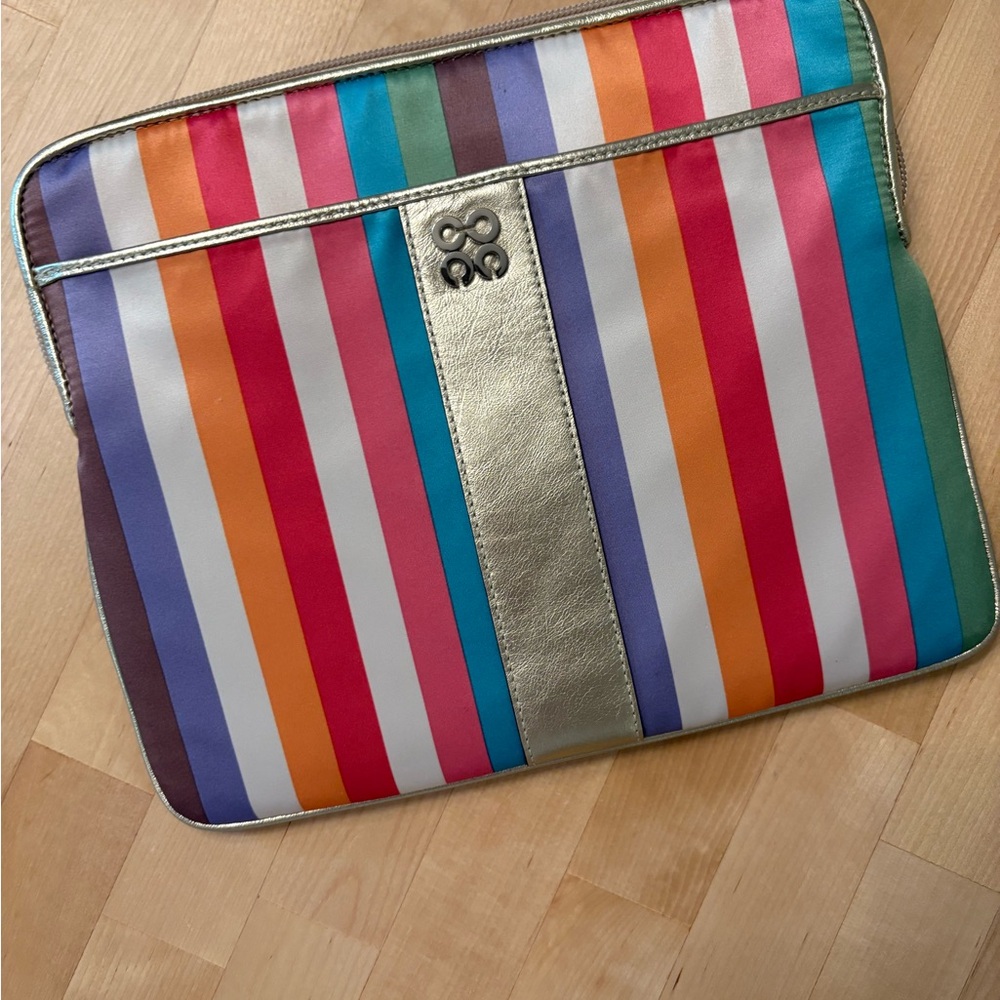 Colorful Striped COACH Laptop Sleeve
